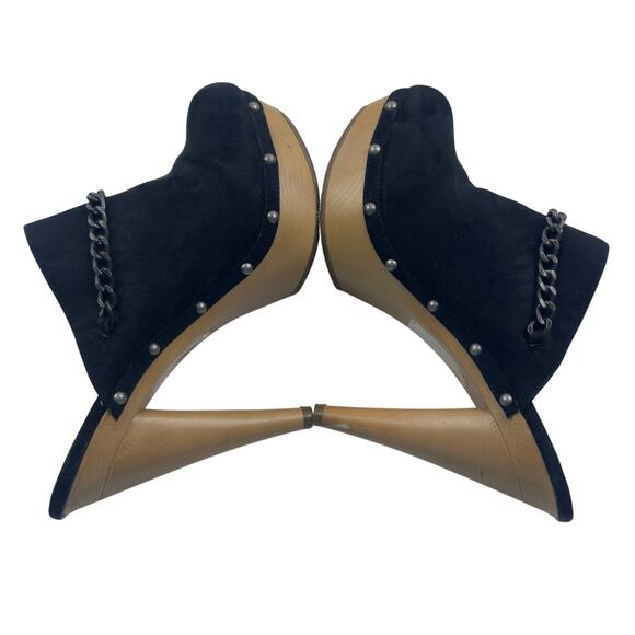 Elle Boho Sexy Hippie Femme Fatale Chain Detail Clog Heels Women's Size 9 - Picture 6 of 12